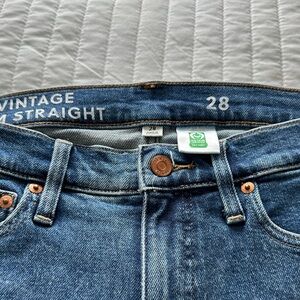 J. Crew women’s Slim Straight Blue Jeans